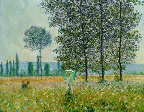 Claude Monet Felder im Frühling Reproducción de arte 90x70cm | Yourdecoration.es