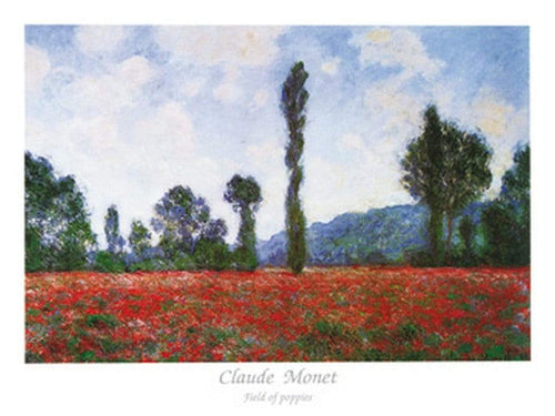 Claude Monet Field of Poppies Reproducción de arte 80x60cm | Yourdecoration.es