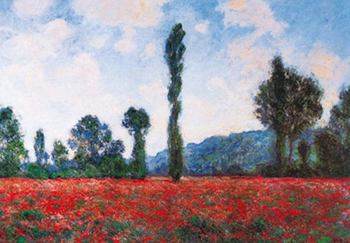 Claude Monet Campo di papaveri Reproducción de arte 100x70cm | Yourdecoration.es