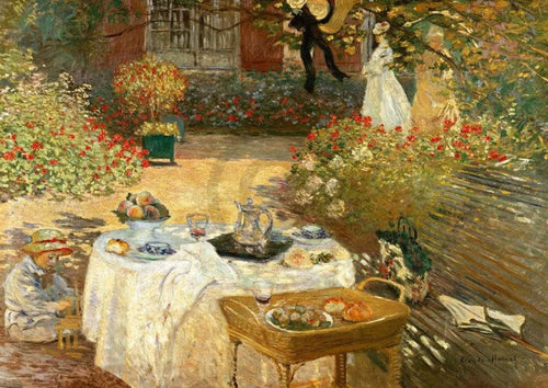 Claude Monet Le Déjeuner Reproducción de arte 29.7x21cm | Yourdecoration.es