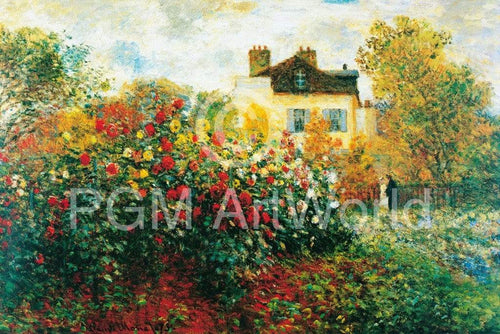 Claude Monet The Artist's Garden Reproducción de arte 100x70cm | Yourdecoration.es