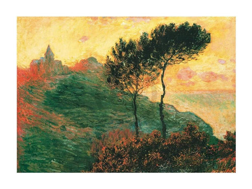 Claude Monet The Church at Varengeville Reproducción de arte 80x60cm | Yourdecoration.es