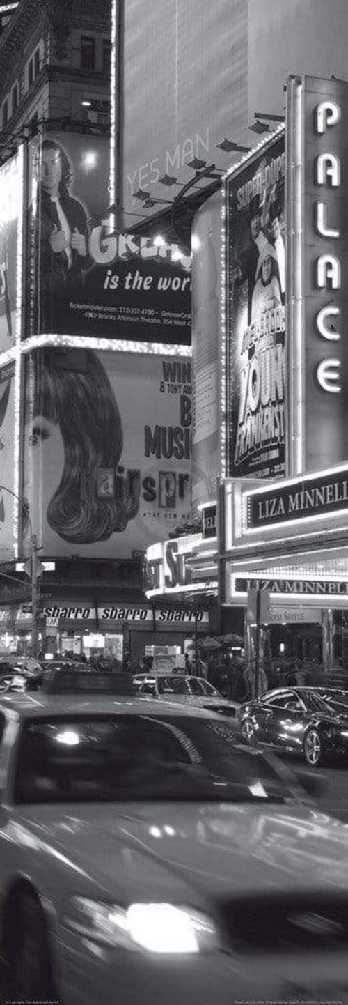 Alan Copson Times Sqare at night, New York Reproducción de arte 33x95cm | Yourdecoration.es