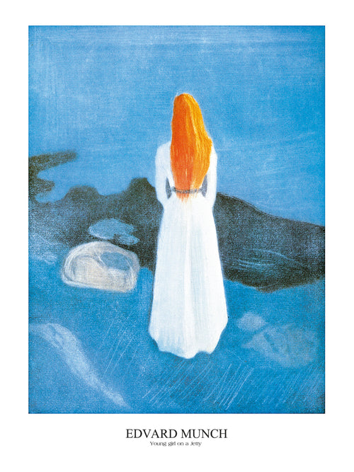 Edvard Munch Young girl on a Jetty Reproducción de arte 60x80cm | Yourdecoration.es