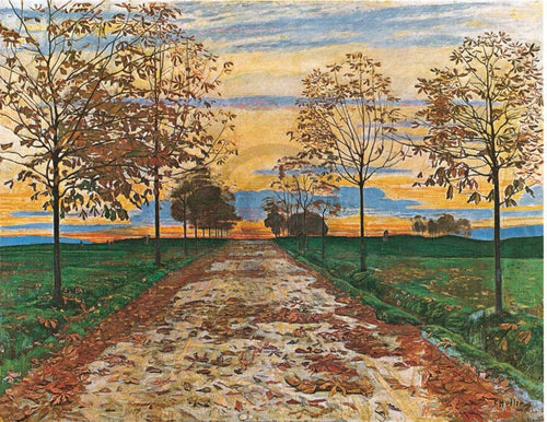 Ferdinand Hodler Herbstabend 1892 Reproducción de arte 60x48cm | Yourdecoration.es