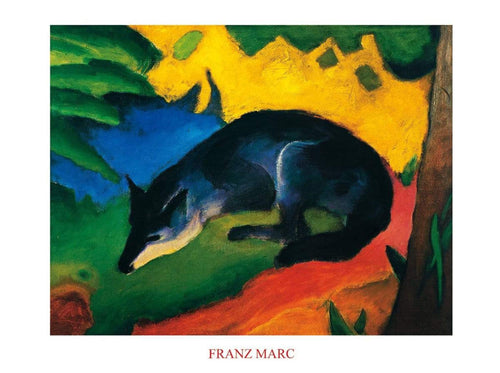 Franz Marc Fuchs Reproducción de arte 80x60cm | Yourdecoration.es