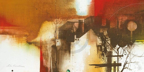 Gottfried Renz Altes Landhaus Reproducción de arte 100x50cm | Yourdecoration.es