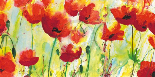 Heidi Reil Mohnfeld Reproducción de arte 100x50cm | Yourdecoration.es
