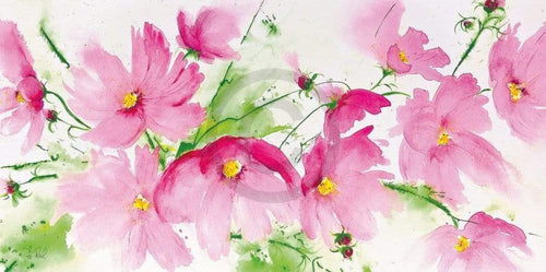 Heidi Reil Rosa Kosmeen Reproducción de arte 100x50cm | Yourdecoration.es