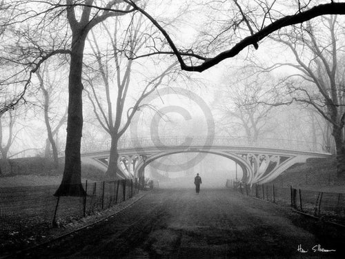 Henri Silberman Gothic Bridge, Central Park NYC Reproducción de arte 80x60cm | Yourdecoration.es