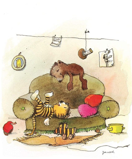 Janosch Mittagsruhe Reproducción de arte 48x58cm | Yourdecoration.es