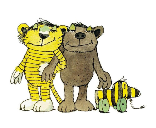 Janosch Wir drei Reproducción de arte 58x48cm | Yourdecoration.es