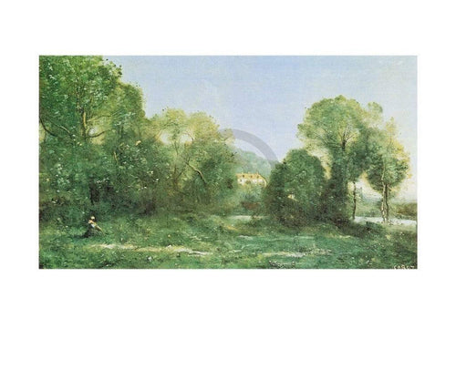 J.B.C. Corot Etang à ville d'Avray Reproducción de arte 30x24cm | Yourdecoration.es