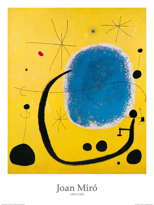 Joan Miro L'oro dell'Azzurro Reproducción de arte 60x80cm | Yourdecoration.es