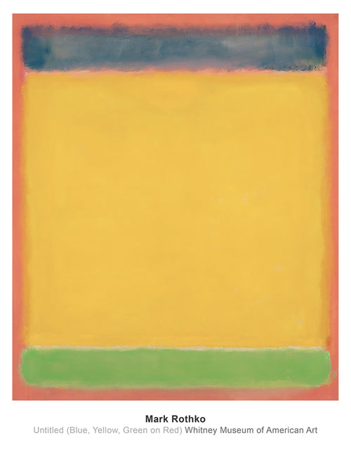 Mark Rothko Untitled Blue, Yellow, Green, Red Reproducción de arte 71x91cm | Yourdecoration.es