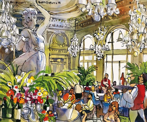 Michael Leu Museum Luncheon III Reproducción de arte 60x50cm | Yourdecoration.es