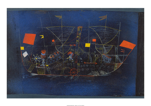 Paul Klee Abenteuerschiff Reproducción de arte 100x70cm | Yourdecoration.es