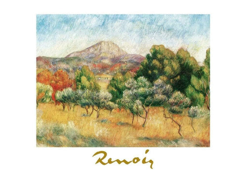 Auguste Renoir Il mont Sainte Victoire Reproducción de arte 70x50cm | Yourdecoration.es