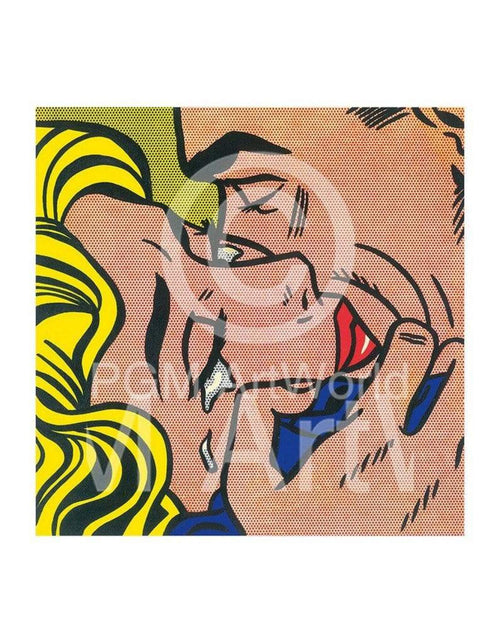 Roy Lichtenstein Kiss V Reproducción de arte 35.5x28cm | Yourdecoration.es