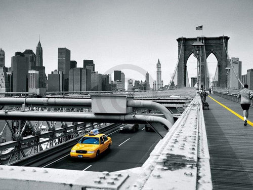 Thomas Reis Yellow Cab Reproducción de arte 80x60cm | Yourdecoration.es