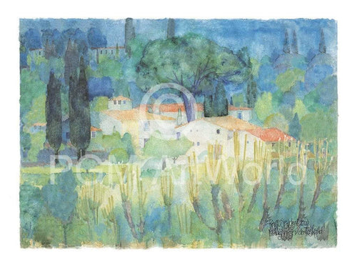 Ralf Westphal Mittagshitze in der Toscana Reproducción de arte 80x60cm | Yourdecoration.es