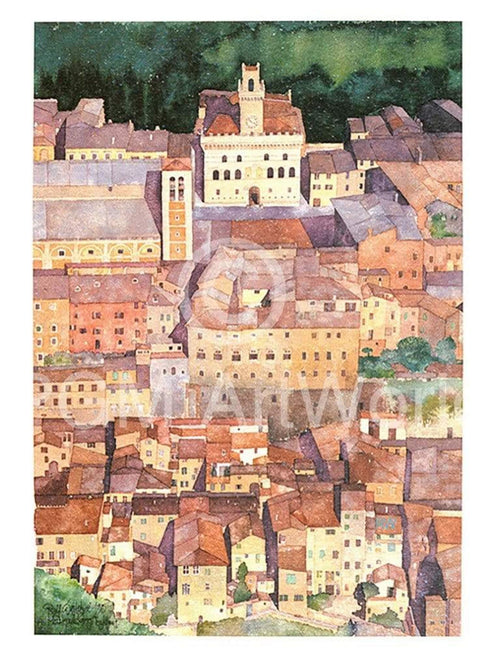 Ralf Westphal Mittelalterliche Bergstadt Montepulciano, Toskana Reproducción de arte 30x40cm | Yourdecoration.es