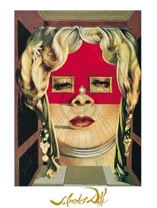 Salvador Dali Il volto di Mae West Reproducción de arte 60x80cm | Yourdecoration.es