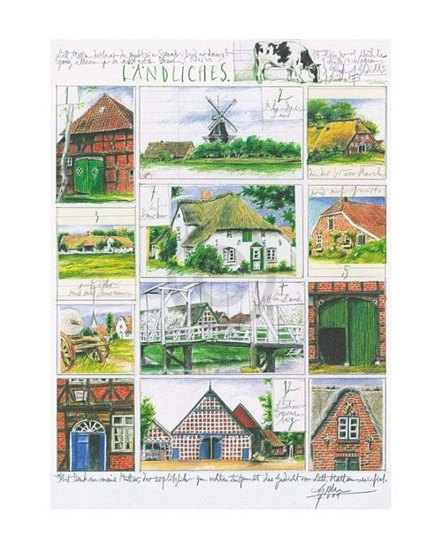 Sabine Gerke Ländliches Reproducción de arte 40x50cm | Yourdecoration.es