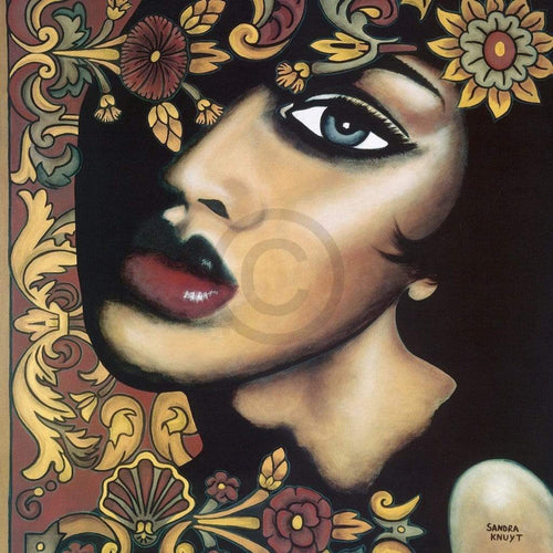 Sandra Knuyt Marron Reproducción de arte 70x70cm | Yourdecoration.es
