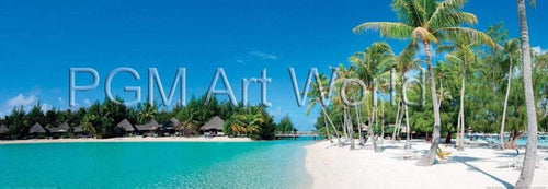 Shutterstock Beautiful beach on Bora Bora Reproducción de arte 95x33cm | Yourdecoration.es