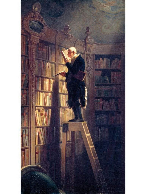 Carl Spitzweg Der Bücherwurm Reproducción de arte 60x80cm | Yourdecoration.es