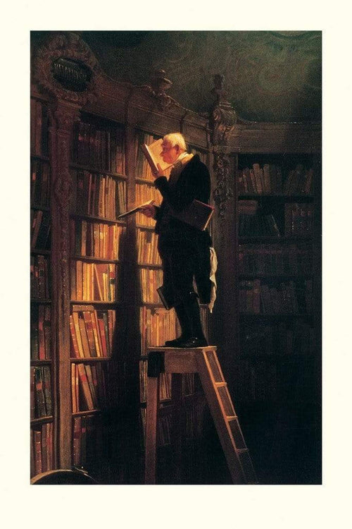 Carl Spitzweg Der Bücherwurm Reproducción de arte 61x91cm | Yourdecoration.es
