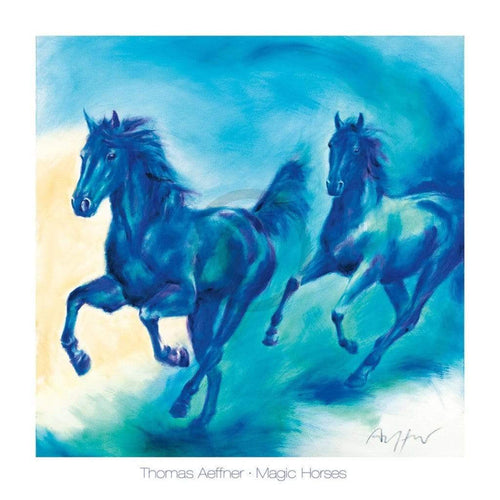 Thomas Aeffner Magic Horses Reproducción de arte 70x70cm | Yourdecoration.es