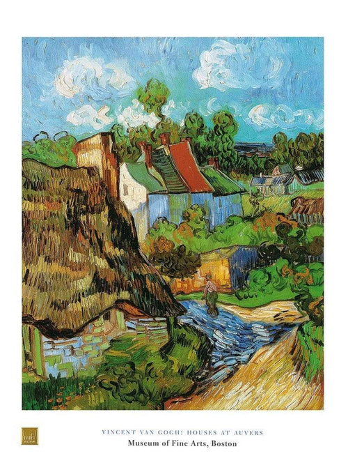 Vincent Van Gogh Houses at Auvers Reproducción de arte 60x80cm | Yourdecoration.es
