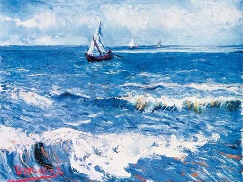 Vincent Van Gogh Paesaggio marino Reproducción de arte 80x60cm | Yourdecoration.es