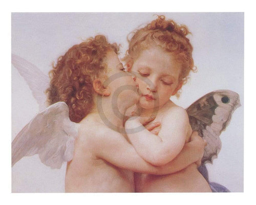 William Bouguereau The first Kiss Reproducción de arte 50x40cm | Yourdecoration.es