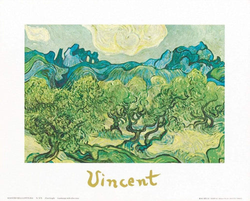 Vincent Van Gogh Landscapes with olive trees Reproducción de arte 30x24cm | Yourdecoration.es
