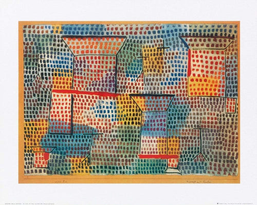 Paul Klee Kreuze und Säulen Reproducción de arte 50x40cm | Yourdecoration.es