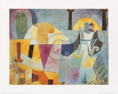Paul Klee Landscape with black columns Reproducción de arte 50x40cm | Yourdecoration.es