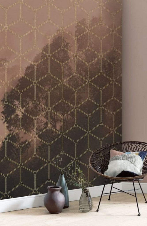 psh099 vd2 komar golden grid Fotomural Tejido No Tejido 200x250cm 2 Tiras Ambiente | Yourdecoration.es