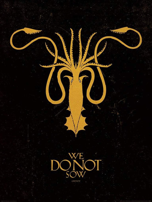 Pyramid Game of Thrones Greyjoy Reproducción de arte 60x80cm | Yourdecoration.es