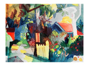 Impresion del arte August Macke Landschaft 60x80cm AM 46 | Yourdecoration.es
