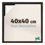 Lyon MDF Marco Flotante 40x40cm Roble Oscuro Delantera Tamano | Yourdecoration.es