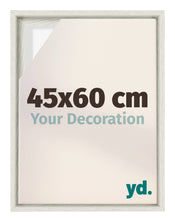 Lyon MDF Marco Flotante 45x60cm Blanco Lavado Delantera Tamano | Yourdecoration.es