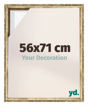 Lyon MDF Marco Flotante 56x71cm Dorado Antiguo Delantera Tamano | Yourdecoration.es
