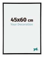 Austin Aluminio Marco de Fotos 45x60cm Negro muy brillante Parte delantera Tamano | Yourdecoration.es
