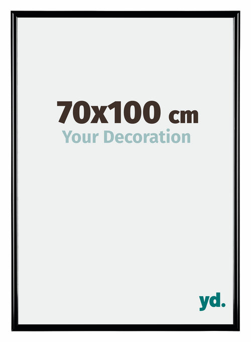 Bordeaux Plastico Marco de Fotos 70x100cm Negro Muy Brillante Parte Delantera Tamano | Yourdecoration.es