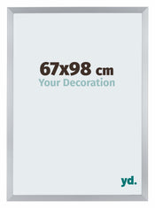 Catania MDF Marco de Fotos 67x98cm Plateado Delantera Tamano | Yourdecoration.es