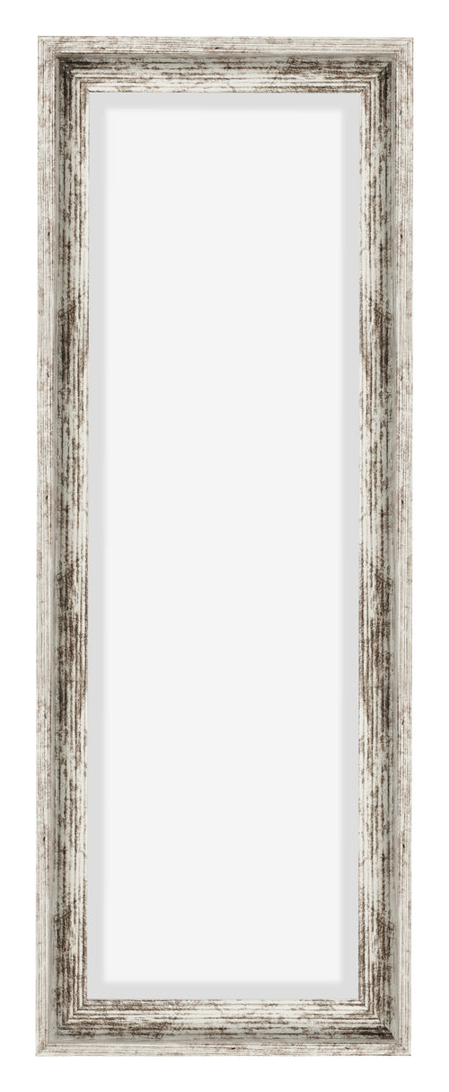 Lyon MDF Marco Flotante 1 3 Blanco Vintage Delantera | Yourdecoration.es