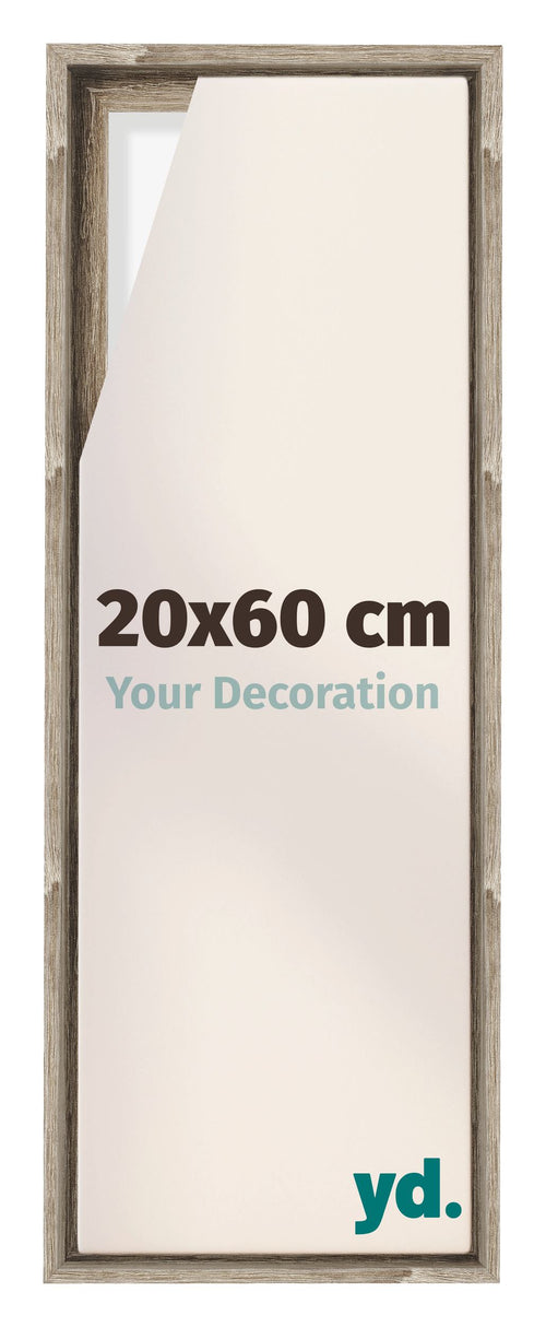 Lyon MDF Marco Flotante 20x60cm Roble Sonoma Delantera Tamano | Yourdecoration.es
